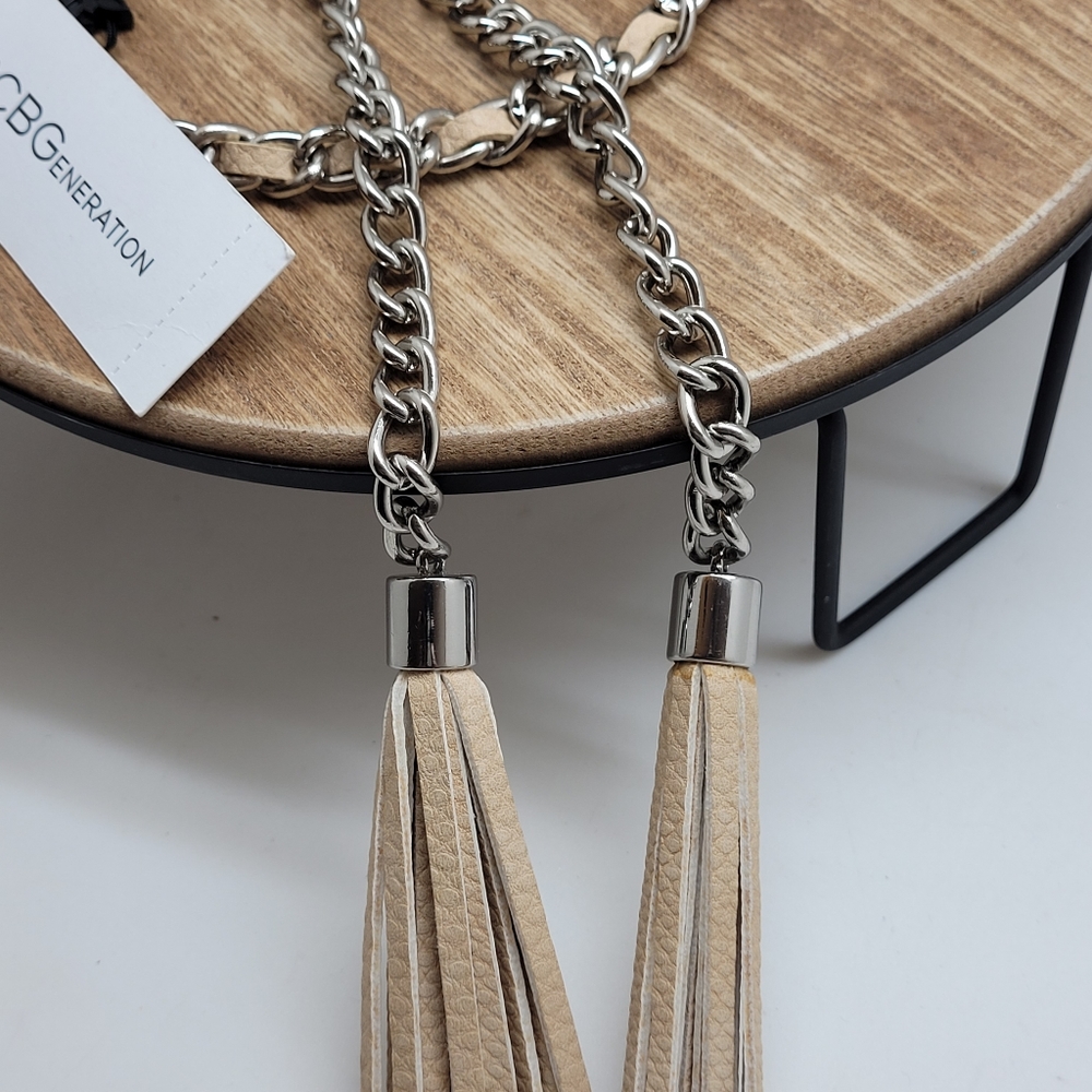 BCBGeneration Chain & Tassels Belt szM/L